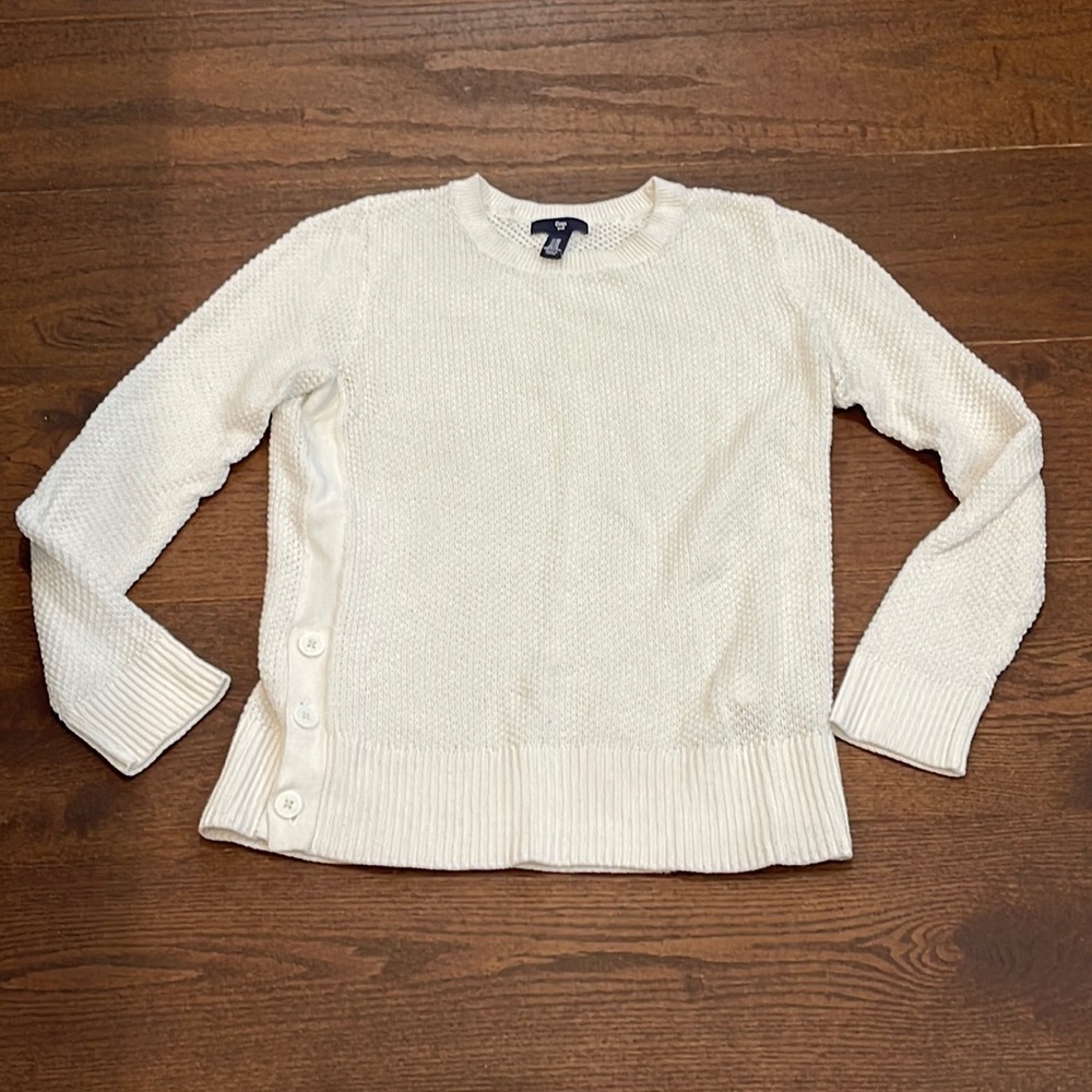 GAP Factory Cream White Cotton Sweater Size XS